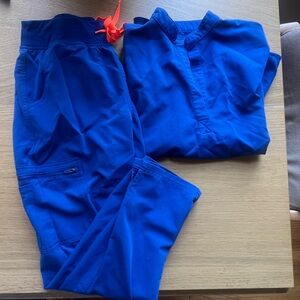 FIGS “winning blue” scrub set